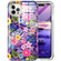 iPhone 12 Pro Max 360 Full Body Painted Phone Case - Flowers L08