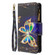 iPhone 12 Pro Max Colored Drawing Pattern Zipper Horizontal Flip Leather Case with Holder & Card Slots & Wallet - Big Butterfly