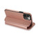 iPhone 12 Pro Max Knight Magnetic Suction Leather Phone Case - Rose Gold