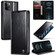 iPhone 12 Pro Max CaseMe 003 Crazy Horse Texture Leather Phone Case - Black