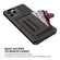 iPhone 12 Pro Max ZM06 Card Bag TPU + Leather Phone Case - Black