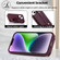 iPhone 12 Pro Max Wristband Vertical Flip Wallet Back Cover Phone Case - Wine Red