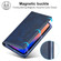 iPhone 12 Pro Max LC.IMEEKE LC-001 Series PU + TPU Color Matching Frosted Horizontal Flip Leather Case with Holder & Card Slot - Blue