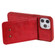 iPhone 12 Pro Max Vertical Flip Wallet Shockproof Back Cover Protective Case with Holder & Card Slots & Lanyard & Photos Frames - Red