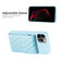 iPhone 12 Pro Max Vertical Wallet Rhombic Leather Phone Case - Blue