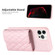 iPhone 12 Pro Max Horizontal Wallet Rhombic Leather Phone Case - Pink