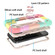 iPhone 12 Pro Max Shockproof Silicone + PC Protective Case with Dual-Ring Holder - Colorful Rose Gold