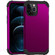 iPhone 12 Pro Max PC+ Silicone Three-piece Anti-drop Mobile Phone Protective Back Cover - Purple