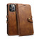 iPhone 12 Pro Max Calf Texture Buckle Horizontal Flip Leather Case with Holder & Card Slots & Wallet - Brown