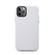 iPhone 12 Pro Max Lamb Grain PU Back Cover Phone Case - White