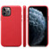 iPhone 12 Pro Max Lamb Grain PU Back Cover Phone Case - Red