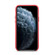 iPhone 12 Pro Max Lamb Grain PU Back Cover Phone Case - Red