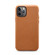 iPhone 12 Pro Max Lamb Grain PU Back Cover Phone Case - Brown