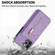 iPhone 12 Pro Max Zipper Card Holder Phone Case - Purple