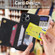iPhone 12 Pro Max Zipper Card Holder Phone Case - Black