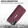 iPhone 12 Pro Max Zipper Card Holder Phone Case - Wine Red