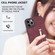 iPhone 12 Pro Max Zipper Card Holder Phone Case - Wine Red
