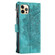 iPhone 12 Pro Max Multi-Card Totem Zipper Leather Phone Case - Green