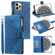 iPhone 12 Pro Max Multi-Card Totem Zipper Leather Phone Case - Blue