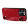 iPhone 12 Pro Max Crocodile Wristband Wallet Leather Back Cover Phone Case - Red