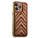 iPhone 12 Pro Max Suteni Plating Leather Soft TPU Phone Case - Brown
