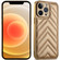 iPhone 12 Pro Max Suteni Plating Leather Soft TPU Phone Case - Gold