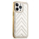iPhone 12 Pro Max Suteni Plating Leather Soft TPU Phone Case - White