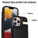 iPhone 12 Pro Max Metal Buckle Card Slots Phone Case - Black