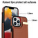 iPhone 12 Pro Max Metal Buckle Card Slots Phone Case - Brown