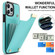 iPhone 12 Pro Max Metal Buckle Card Slots Phone Case - Green