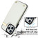 iPhone 12 Pro Max Metal Buckle Card Slots Phone Case - White