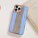 iPhone 12 Pro Max Electroplating Diamond Protective Phone Case - Sky Blue
