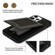 iPhone 12 Pro Max N.BEKUS Vertical Flip Card Slot RFID Phone Case - Black