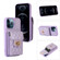 iPhone 12 Pro Max Card Slot Leather Phone Case - Purple