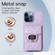 iPhone 12 Pro Max Card Slot Leather Phone Case - Purple