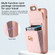 iPhone 12 Pro Max Card Slot Leather Phone Case - Pink