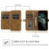 iPhone 12 Pro Max Multiple Card Slots Detachable Magnetic Horizontal Flip Leather Case with Card Slots & Holder & Wallet - Brown