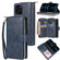 iPhone 12 Pro Max Zipper Wallet Bag Horizontal Flip PU Leather Case with Holder & 9 Card Slots & Wallet & Lanyard & Photo Frame - Blue