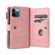 iPhone 12 Pro Max Skin Feel PU + TPU Horizontal Flip Leather Case with Holder & 15 Cards Slot & Wallet & Zipper Pocket & Lanyard - Pink