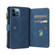 iPhone 12 Pro Max Skin Feel PU + TPU Horizontal Flip Leather Case with Holder & 15 Cards Slot & Wallet & Zipper Pocket & Lanyard - Blue