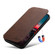 iPhone 12 Pro Max Suteni J06 Retro Matte Litchi Texture Leather Magnetic Magsafe Phone Case - Brown