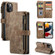 iPhone 12 Pro Max CaseMe-C30 PU + TPU Multifunctional Horizontal Flip Leather Case with Holder & Card Slot & Wallet & Zipper Pocket - Brown