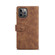 iPhone 12 Pro Max Retro Frosted Horizontal Flip Leather Case with Holder & Card Slot & Wallet & Zipper Pocket & Lanyard - Brown