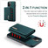 iPhone 12 Pro Max DG.MING M1 Series 3-Fold Multi Card Wallet + Magnetic Back Cover Shockproof Case with Holder Function - Green