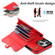 iPhone 12 Pro Max RFID Card Slot Phone Case with Long Lanyard - Red