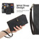 iPhone 12 Pro Max Zipper Wallet Detachable MagSafe Leather Phone Case - Black