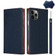 iPhone 12 Pro Max Litchi Genuine Leather Phone Case - Dark Blue