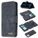 iPhone 12 Pro Max Detachable Frosted Magnetic Horizontal Flip Leather Case with Card Slots & Holder & Zipper Wallet & Photo Frame - Black Blue