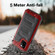 iPhone 12 Pro Max Metal + Silicone Phone Case with Screen Protector - Red