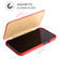 iPhone 12 Pro Max Fierre Shann Business Magnetic Horizontal Flip Genuine Leather Case - Red